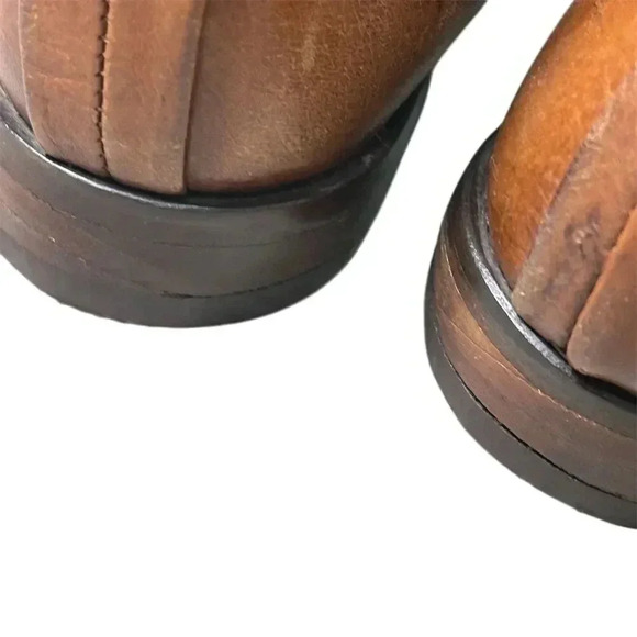 Francesco Morichetti Women's Brown Leather Riding Boots Size EU 37 - Picture 11 of 12